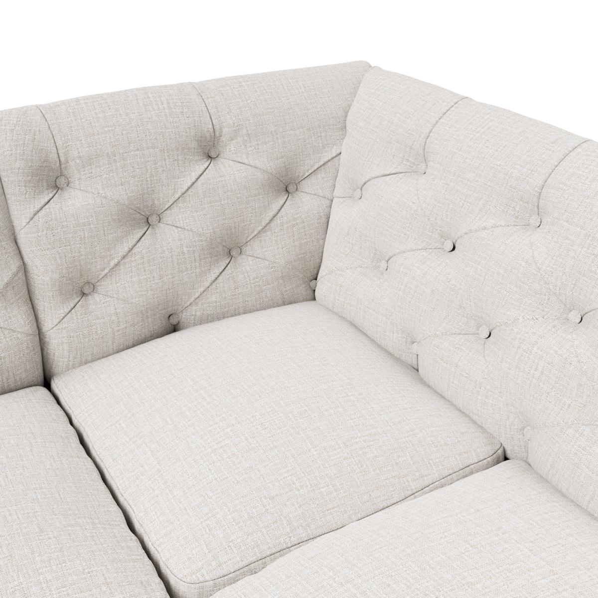 Canterbury Textured Weave Left Hand Corner Sofa Textured Weave Sandstone – image 8