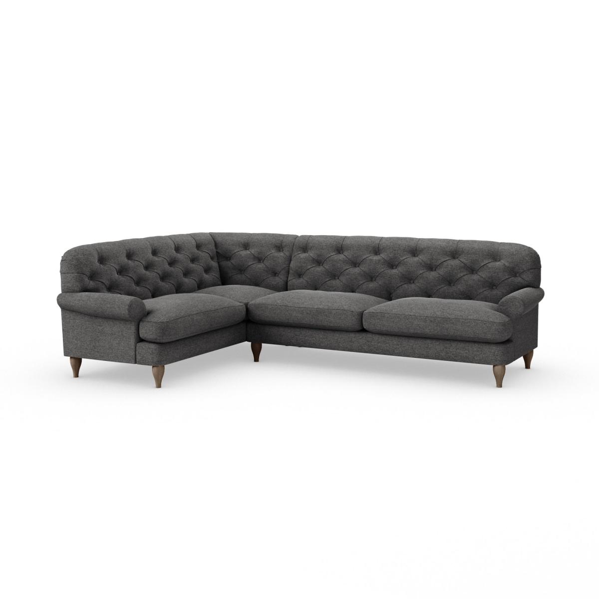 Canterbury Corner Sofa Tonal Weave Charcoal – image 2