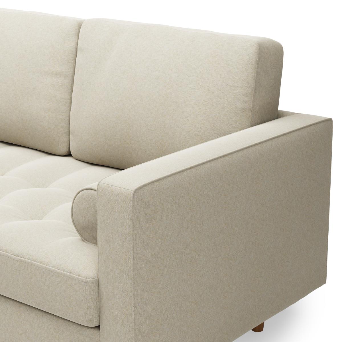 Zoe Luna Fabric Corner Chaise Luna Natural – image 7