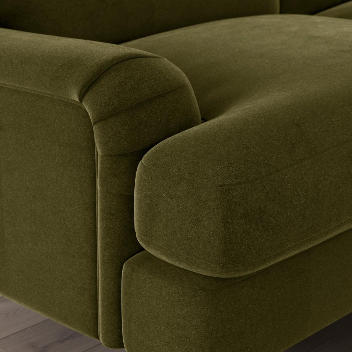 Darwin Corner Chaise Sofa Luxury Velvet Olive – image 6