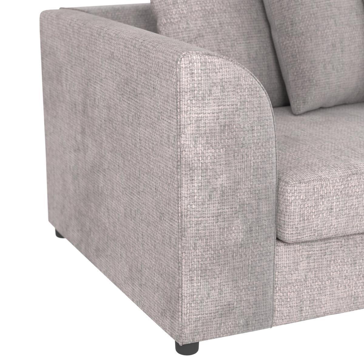 Blake Chenille Large Corner Sofa Silver – image 6