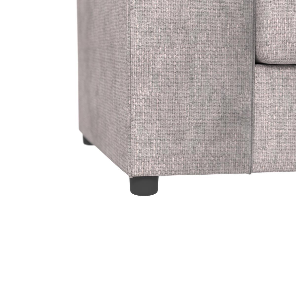 Blake Chenille Large Corner Sofa Silver – image 7