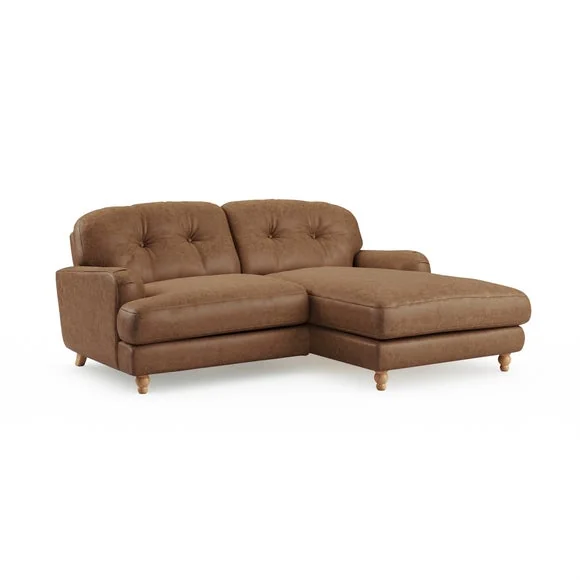 Martha Corner Chaise Arizona Faux Leather Sofa – image 7