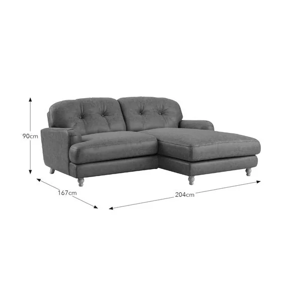 Martha Corner Chaise Arizona Faux Leather Sofa – image 9