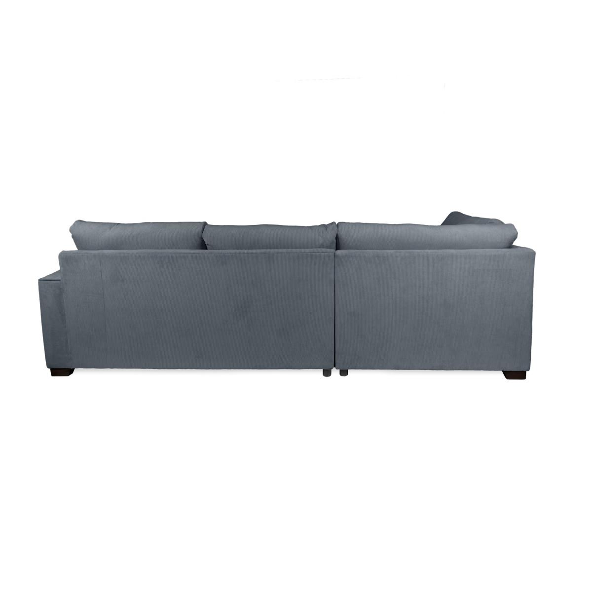 Carson Corduroy Left Hand Corner Sofa Blue – image 3