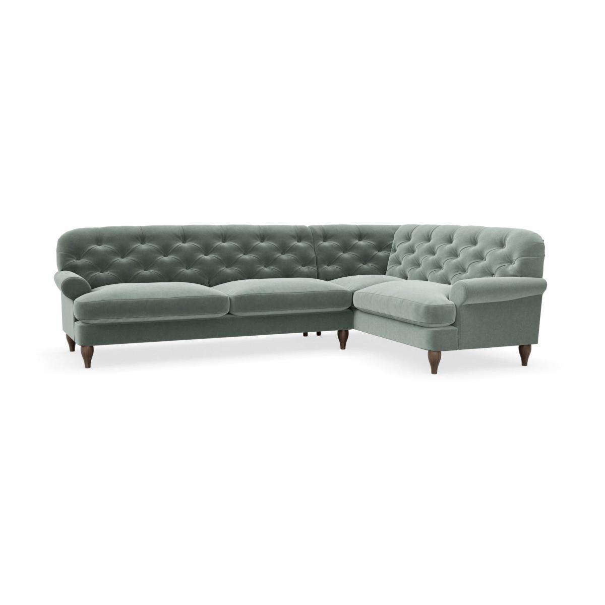 Canterbury Luxury Velvet Right Hand Corner Sofa Luxury Velvet Lilypad – image 2
