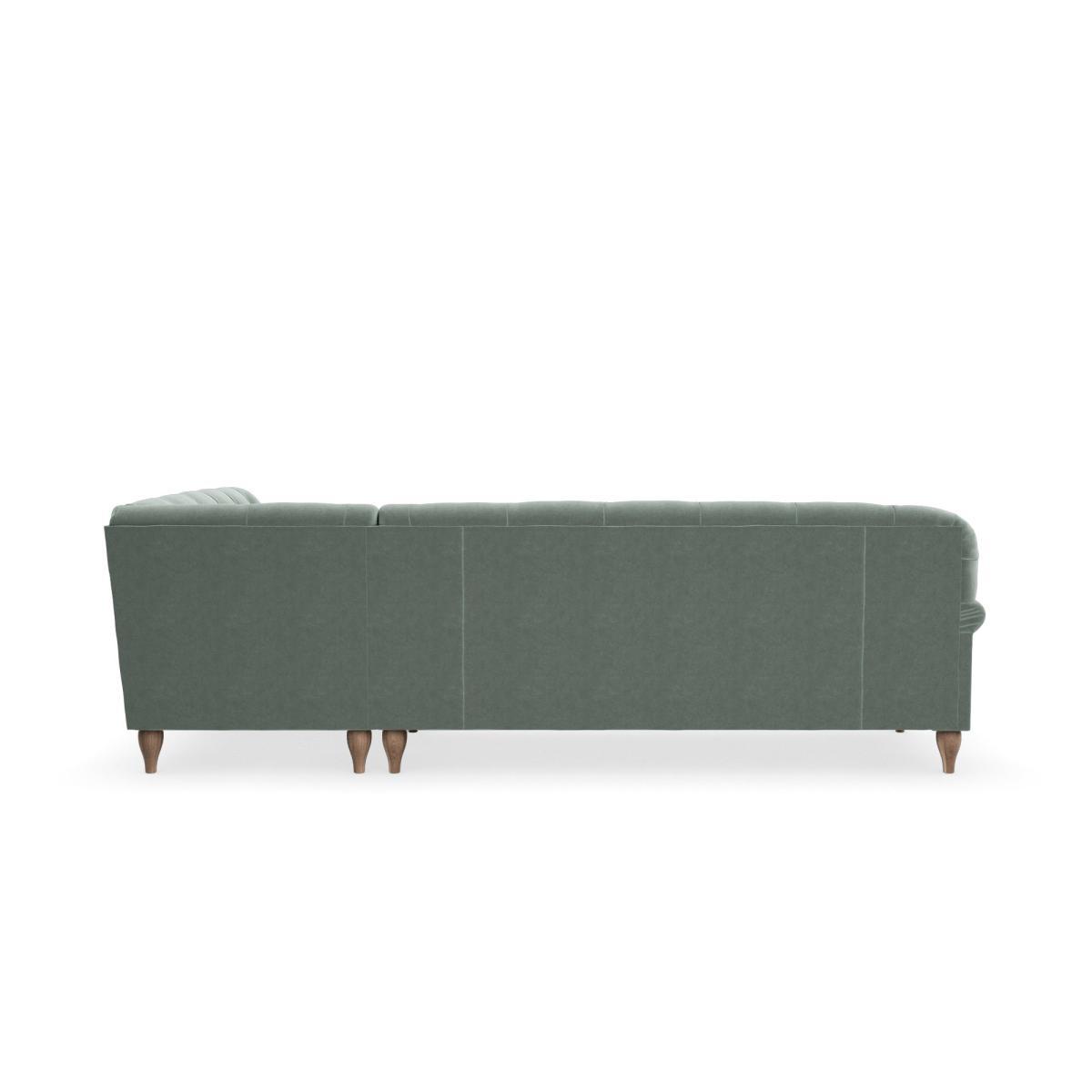Canterbury Luxury Velvet Right Hand Corner Sofa Luxury Velvet Lilypad – image 4