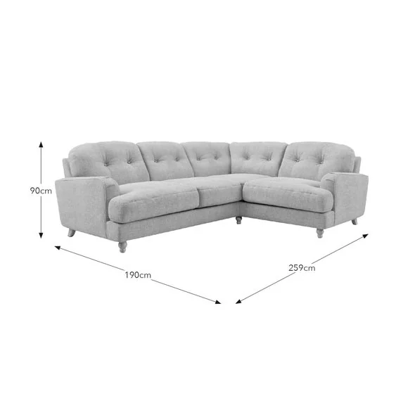 Martha Basket Weave Full Corner Sofa – image 9