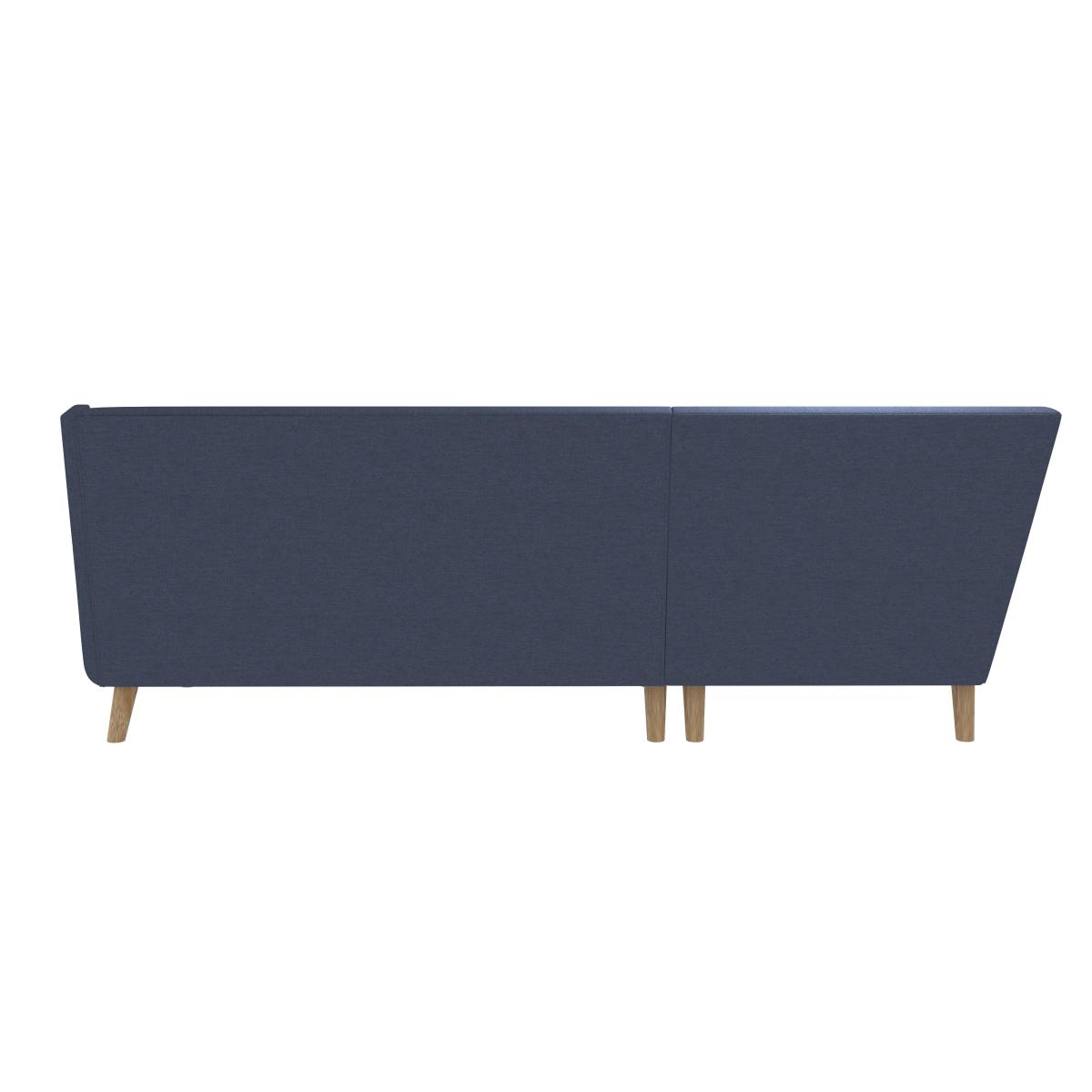 Halston Fabric Corner Sofa Blue – image 2