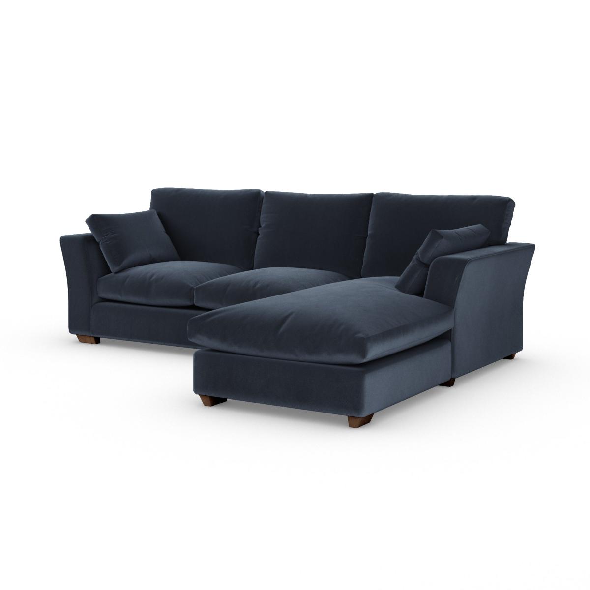 Blakeney Corner Chaise Cosy Velvet Navy – image 2