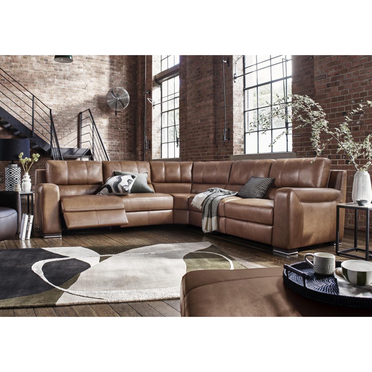 Viali Leather Large Corner Power Recliner Sofa – image 2