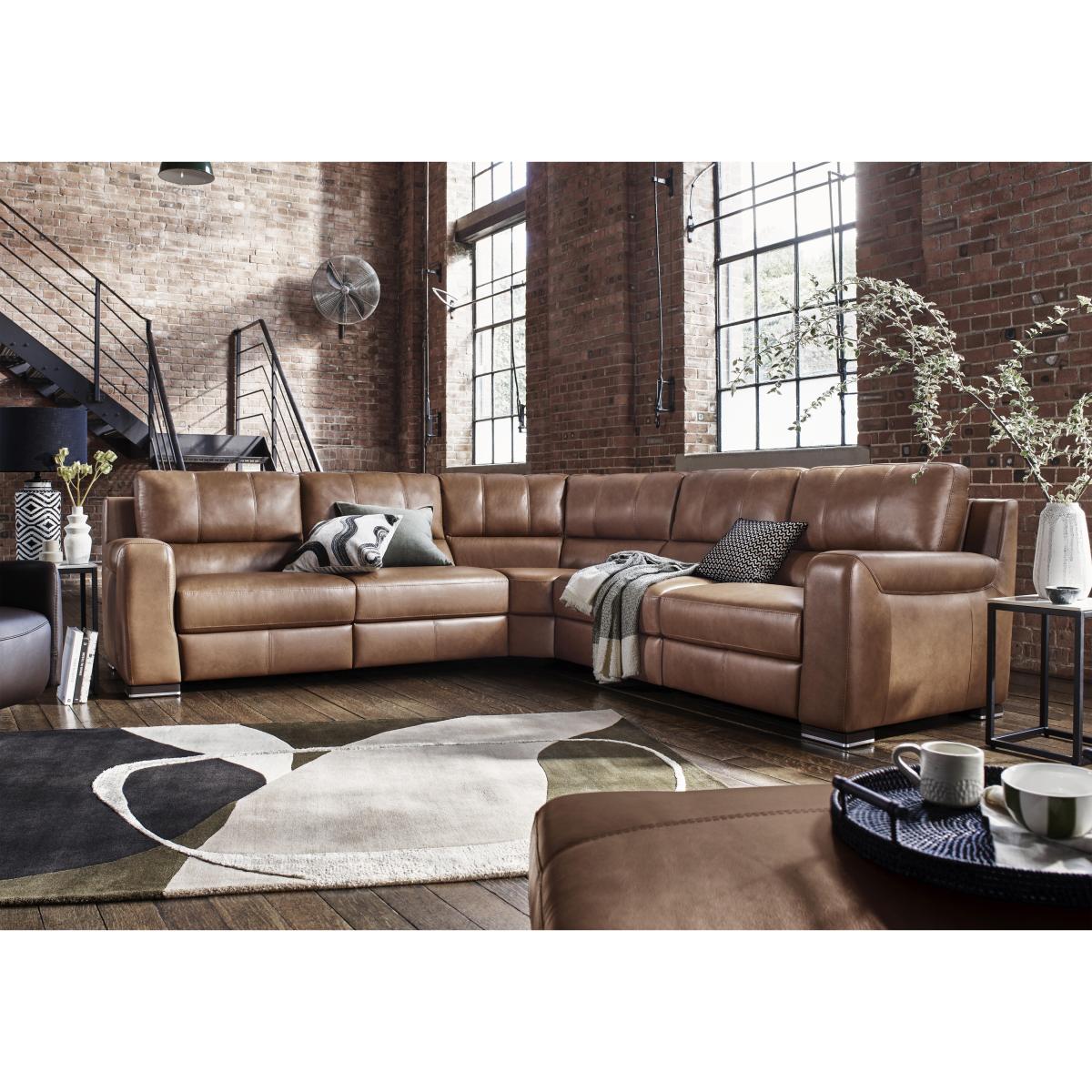 Viali Leather Large Corner Power Recliner Sofa – image 3