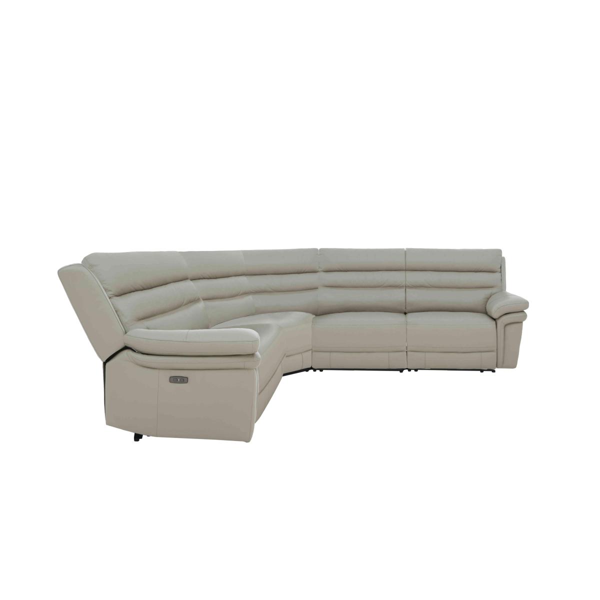 Berlin Small Reversible Leather Corner Sofa - Brown – image 3