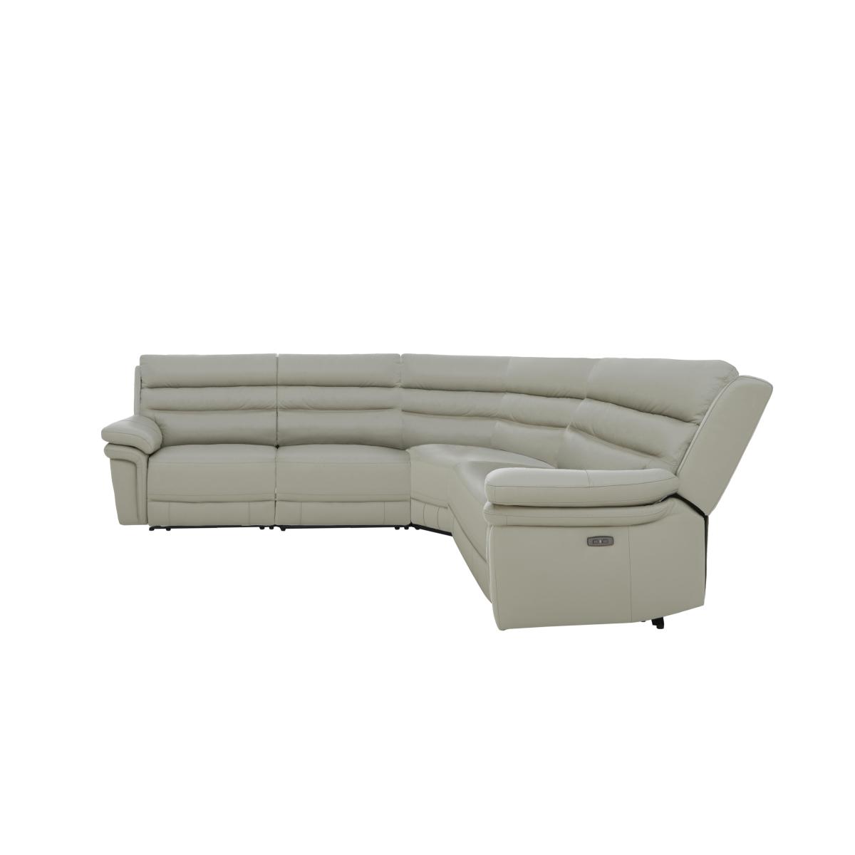 Berlin Small Reversible Leather Corner Sofa - Brown – image 4