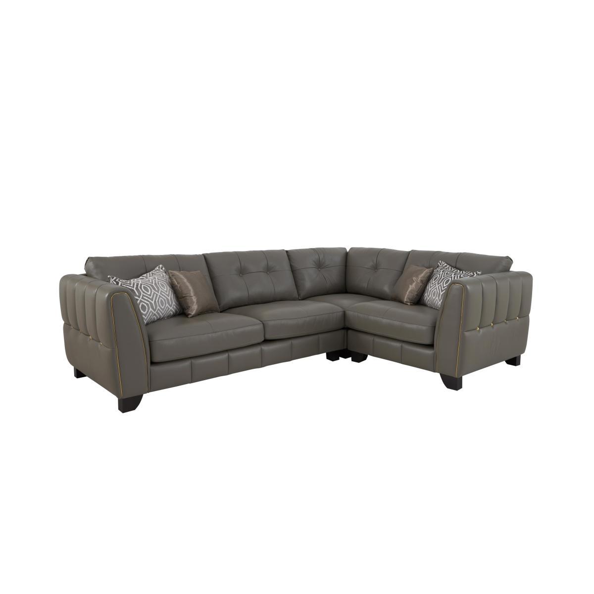 Allegra Small Leather Corner Sofa – image 6