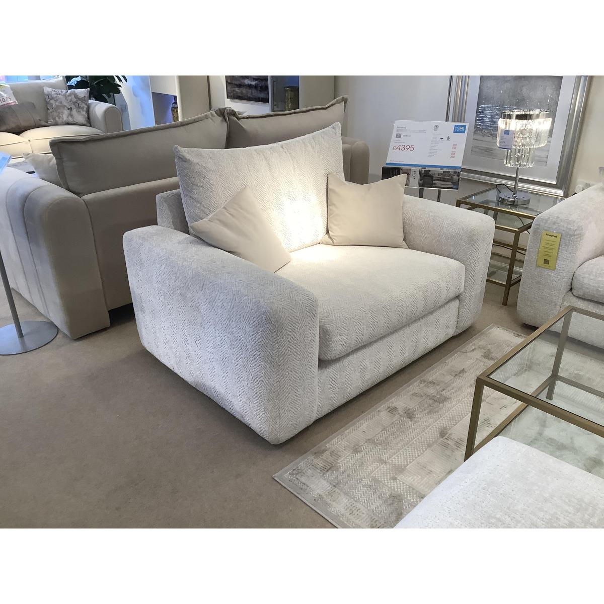 Pandora Large Corner Sofa, Snuggler and Footstool – image 3