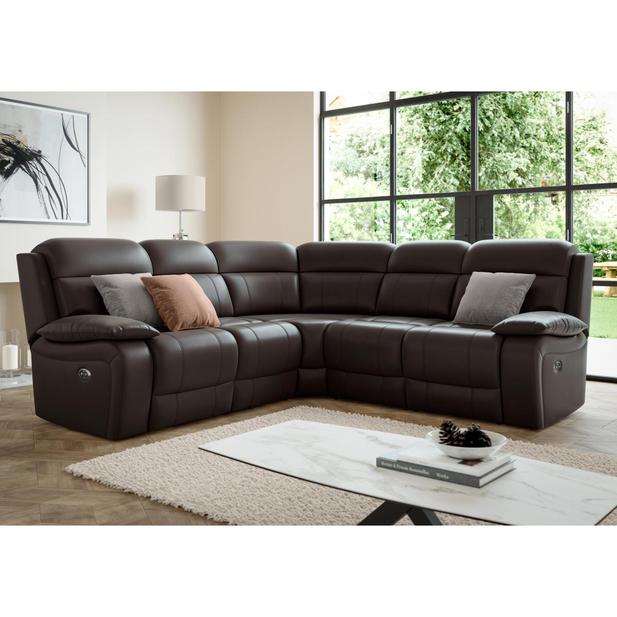 Moreno SK Leather Corner Sofa - Caramel – image 4