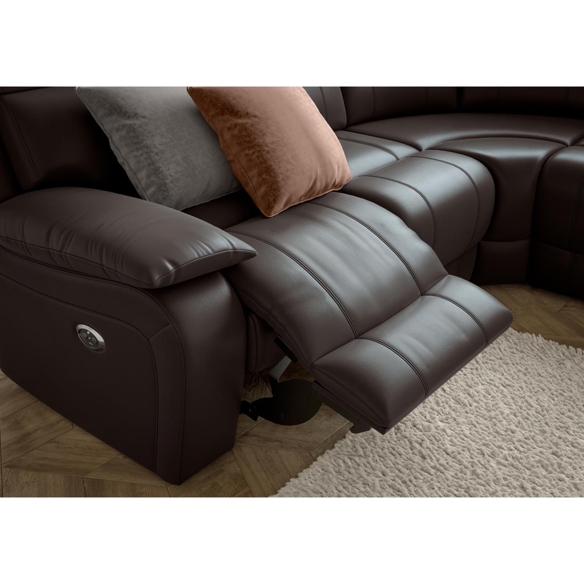 Moreno SK Leather Corner Sofa - Caramel – image 6
