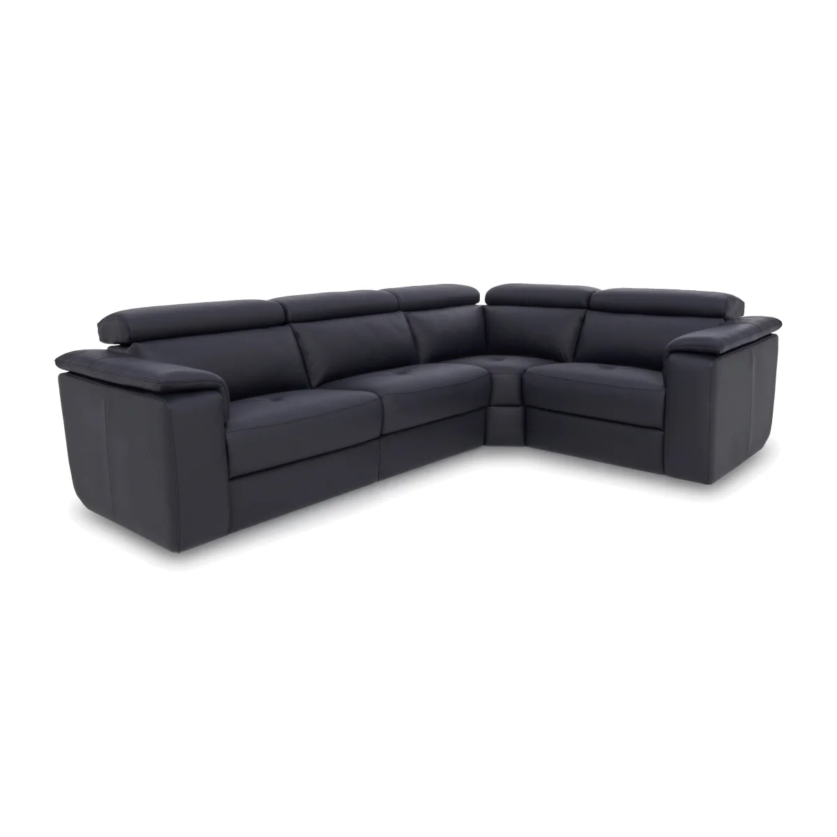 Nicoletti - Canto Small TO Leather Corner Sofa - Torello Blu – image 1