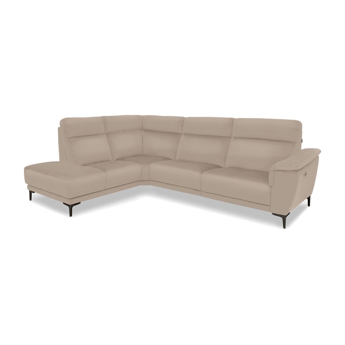 Nicoletti Italia - Amalfi Leather Left Hand Facing Chaise Power Recliner Sofa