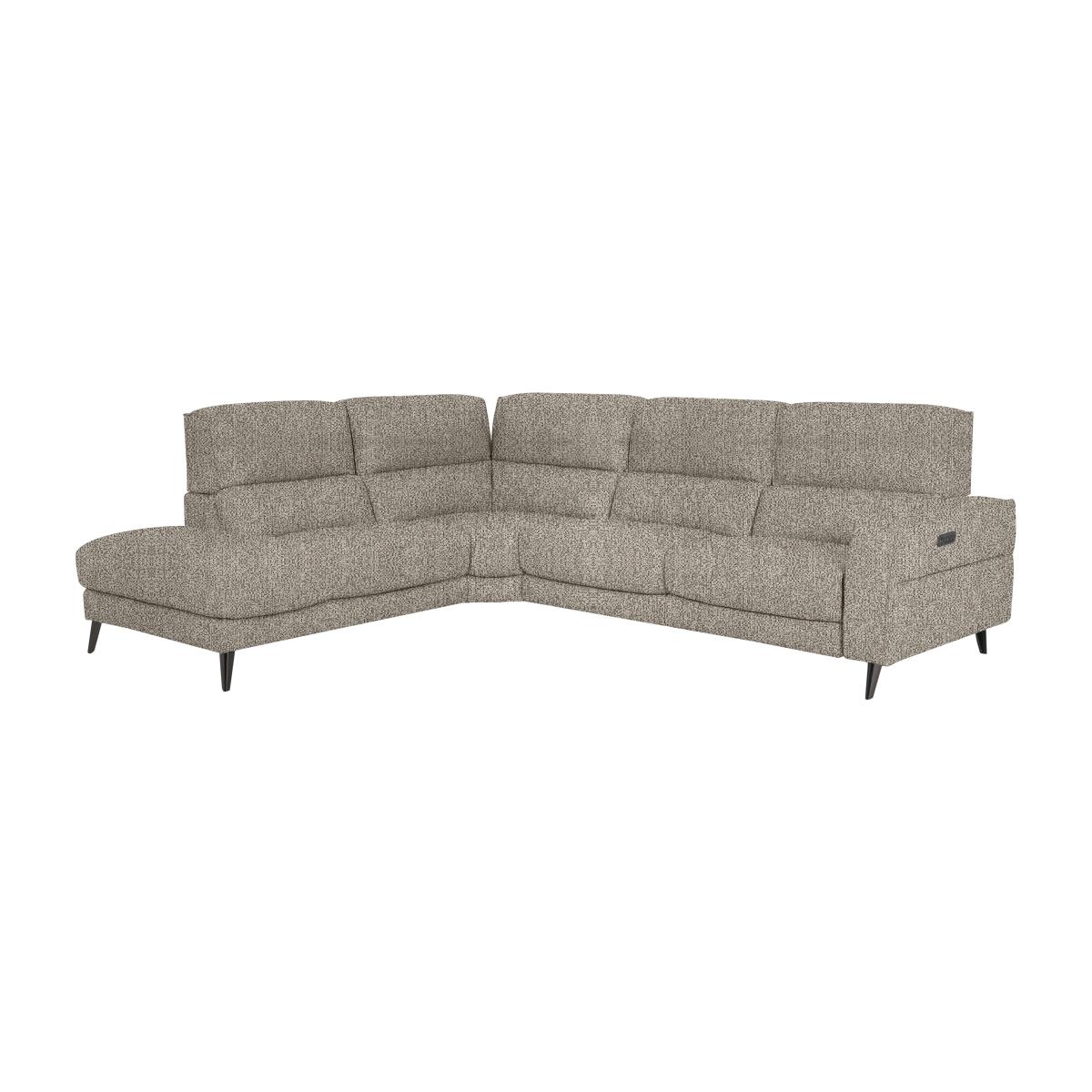 Axel Fabric Left Hand Facing Chaise End Power Recliner Sofa - Biscuit – image 1
