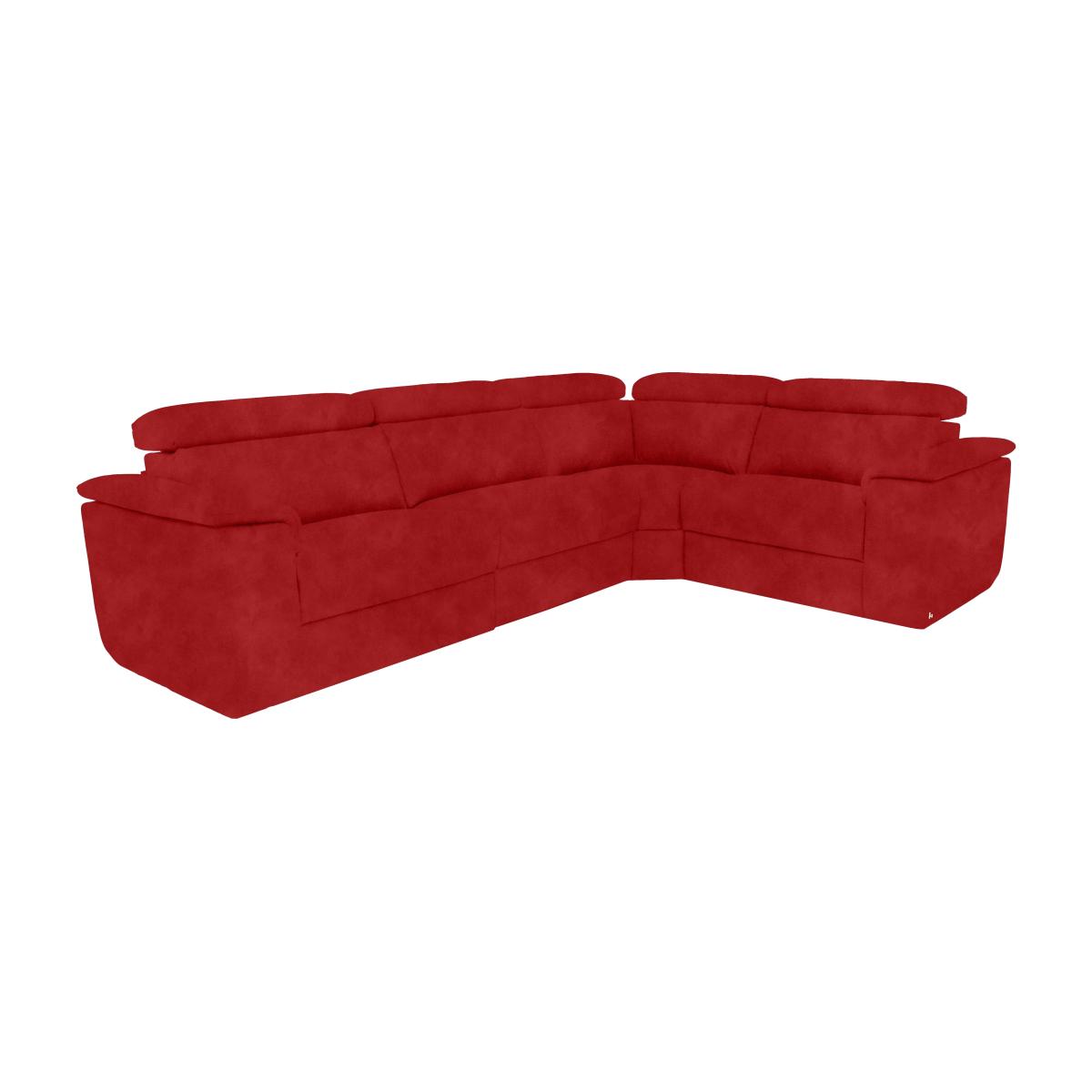 Nicoletti Italia - Davide Small Fabric Right Hand Facing Corner Sofa - Selma Rosso – image 1