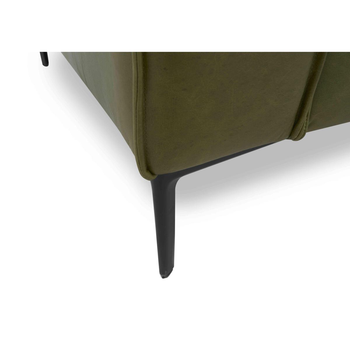 Alexander and James - Boutique Jade Leather Right Hand Facing Chaise End Sofa - Kodak Clove – image 4