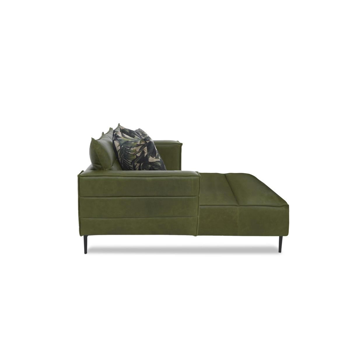 Alexander and James - Boutique Jade Leather Right Hand Facing Chaise End Sofa - Kodak Clove – image 6