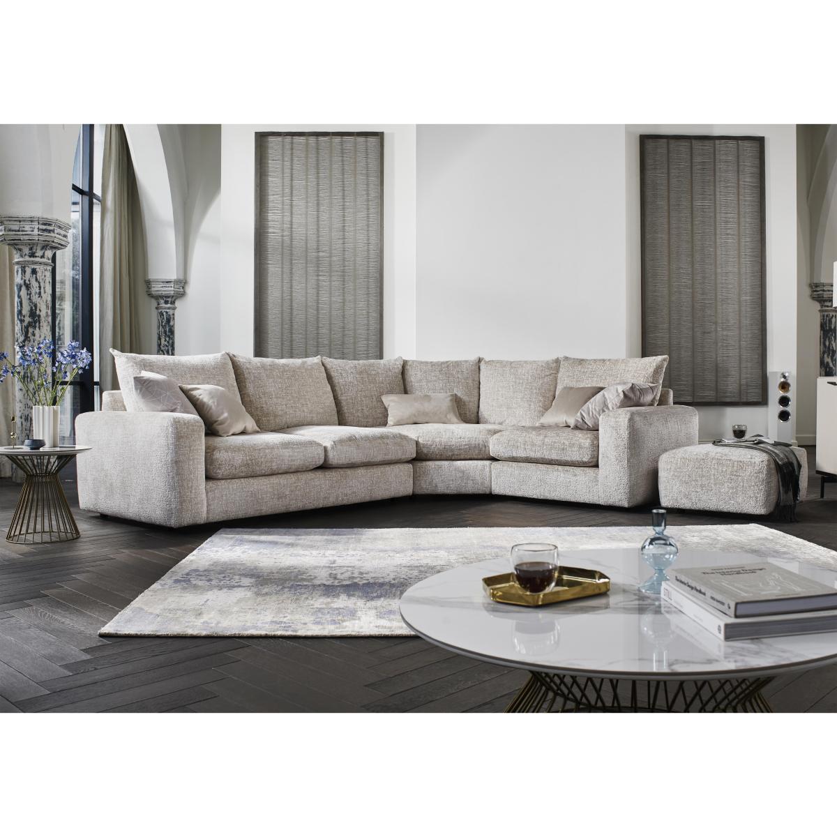 Boutique Pandora Small Right Hand Facing Corner Fibre Fill Sofa - Denby Ivory – image 2