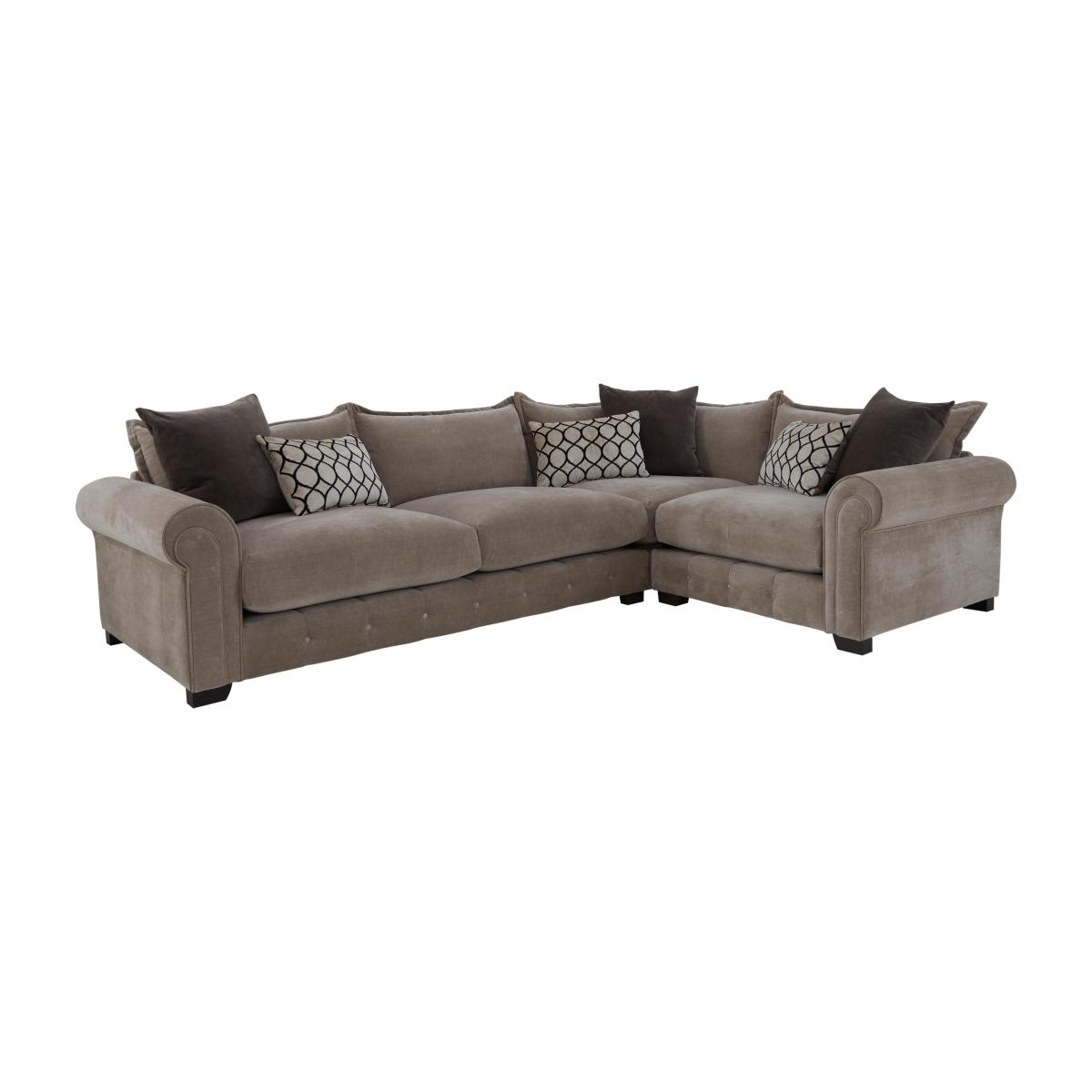 Alexander and James - Sumptuous Medium Fabric Right Hand Facing Corner Sofa - Chamonix Wicker – image 1