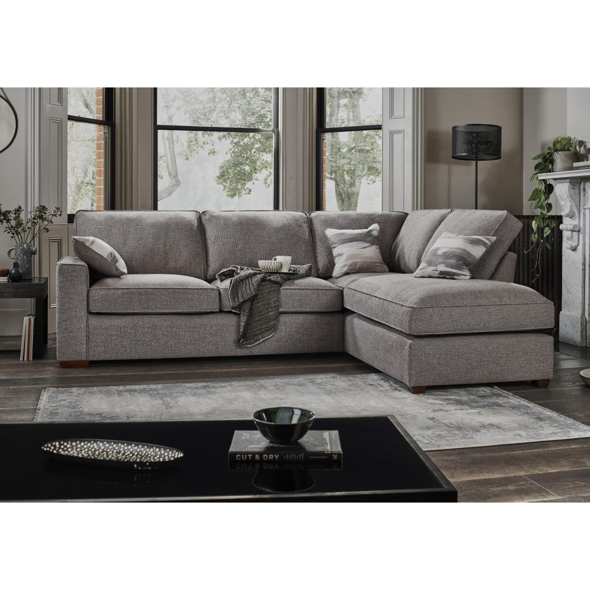 Cory Fabric Corner Chaise Classic Back Sofa – image 2