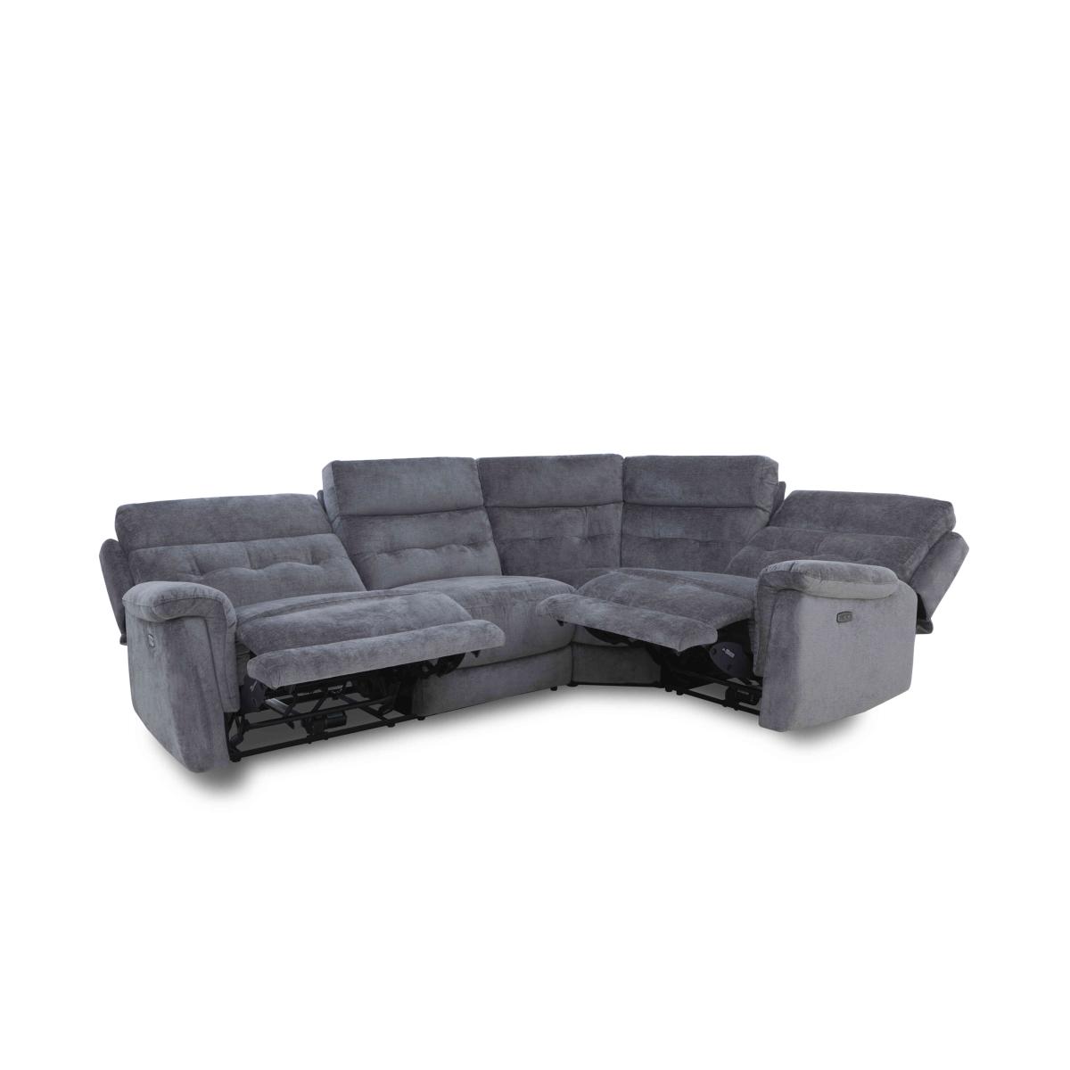 Springer Fabric Left Hand Facing Corner Sofa - Olive Green – image 6