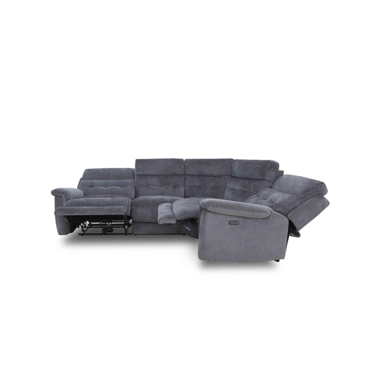 Springer Fabric Left Hand Facing Corner Sofa - Olive Green – image 7