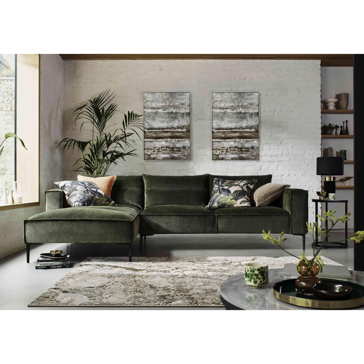Alexander and James - Boutique Jade Fabric Left Hand Facing Chaise End Sofa - Berlin Lichen – image 2