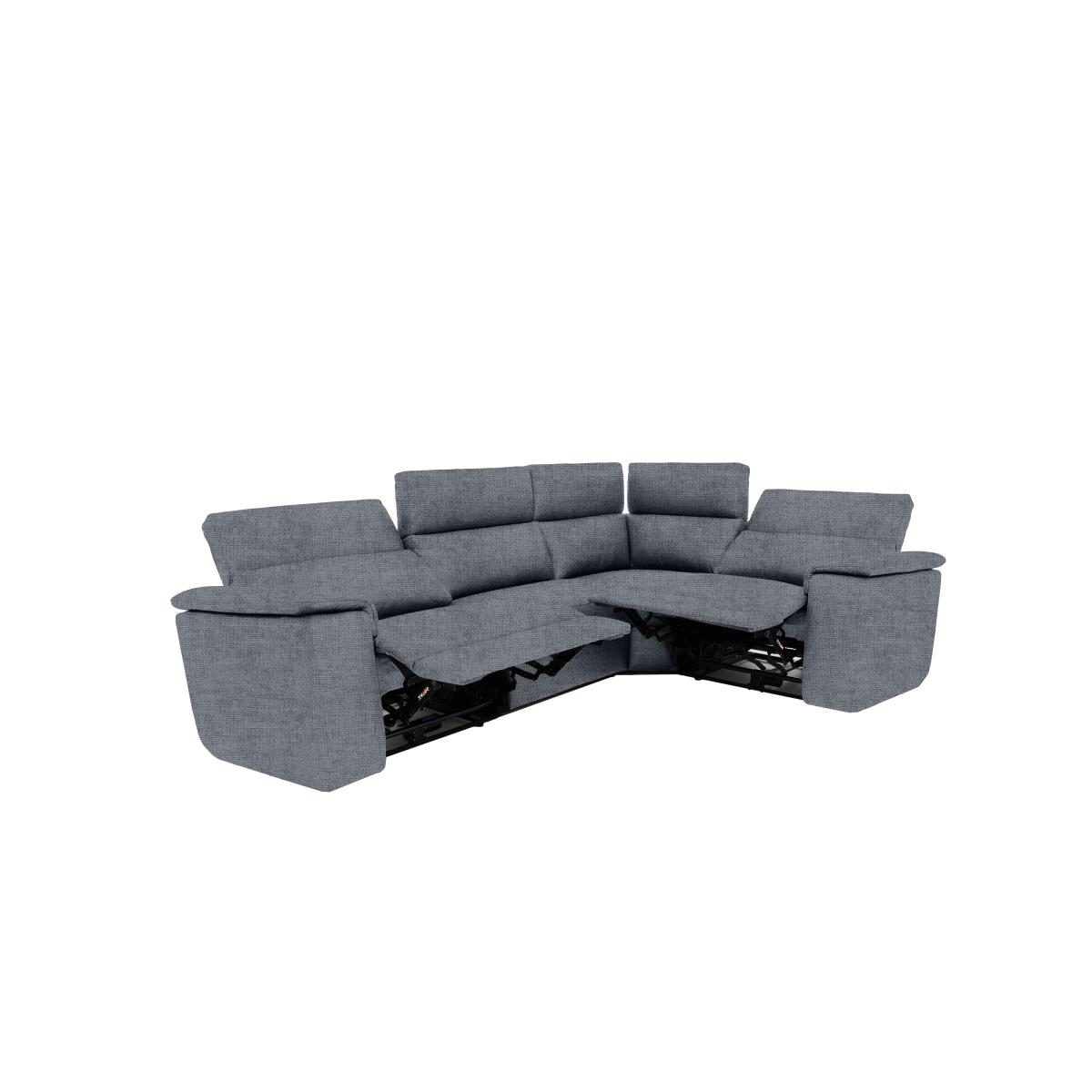 Nicoletti Italia - Davide Small Fabric Right Hand Facing Corner Sofa - Selma Turchese – image 2