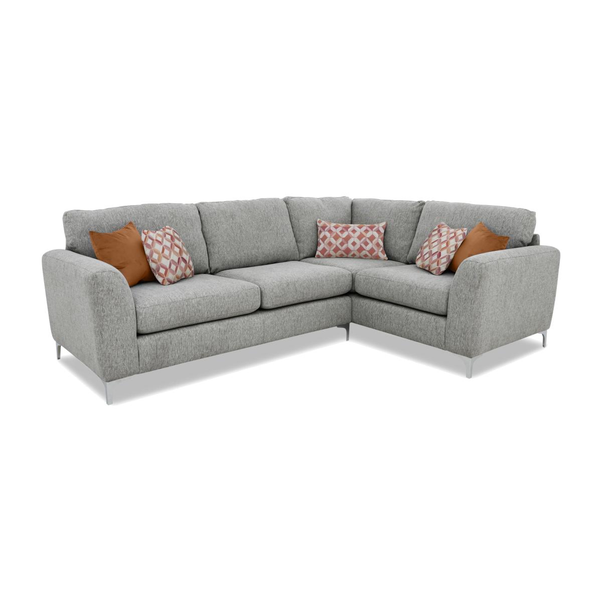 Pippa Fabric Small Right Hand Facing Corner Sofa - Zinc – image 1