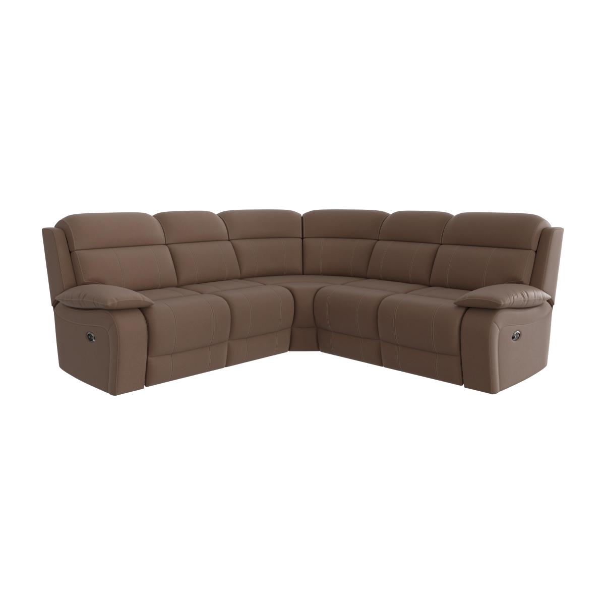 Moreno Fabric Corner Sofa - Tobacco – image 1