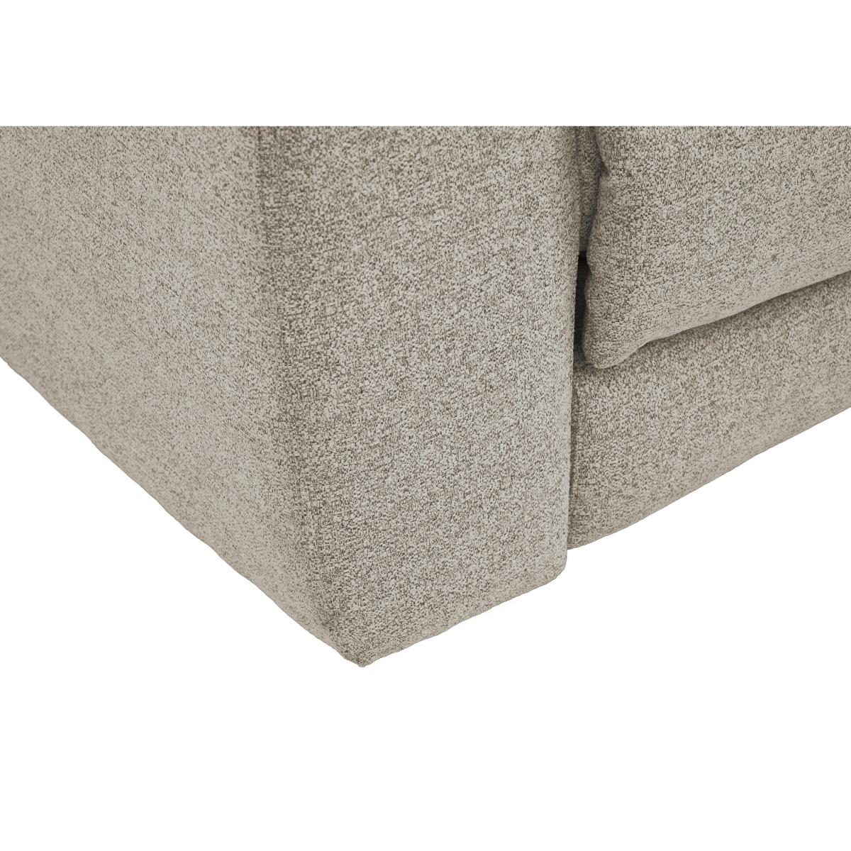 Snug Compact Fabric Manual Recliner Corner Sofa - Beige – image 4