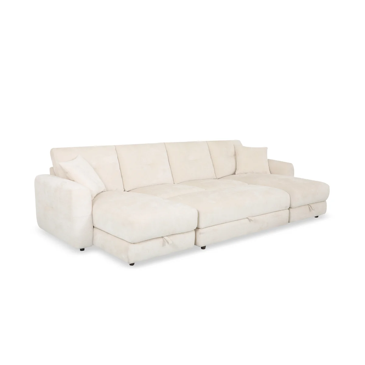 Nest Large Fabric U-Shaped Corner Sofa with Double Storage Chaises - Sofas and Armchairs - In Time for Christmas – image 8