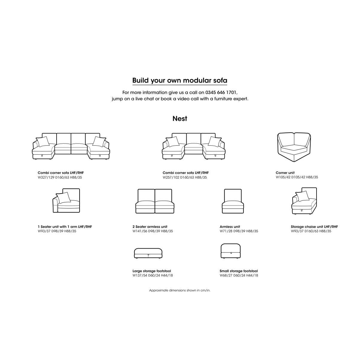 Nest Large Fabric U-Shaped Corner Sofa with Double Storage Chaises - Sofas and Armchairs - In Time for Christmas – image 9