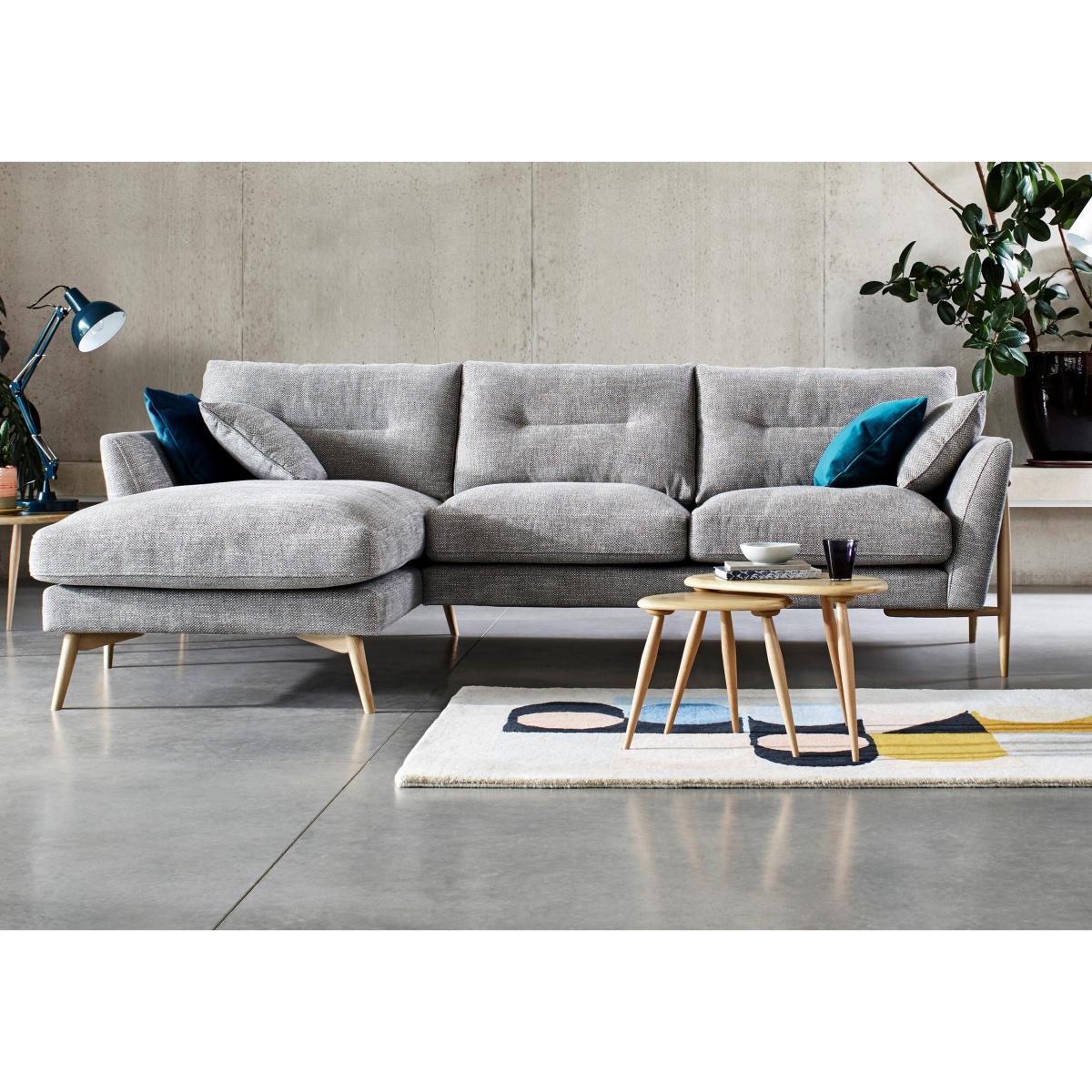 Ercol - Bellaria Left Hand Facing Chaise Sofa - Grey – image 2