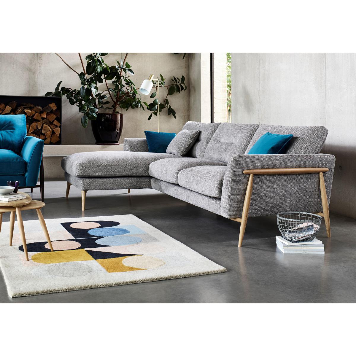 Ercol - Bellaria Left Hand Facing Chaise Sofa - Grey – image 3