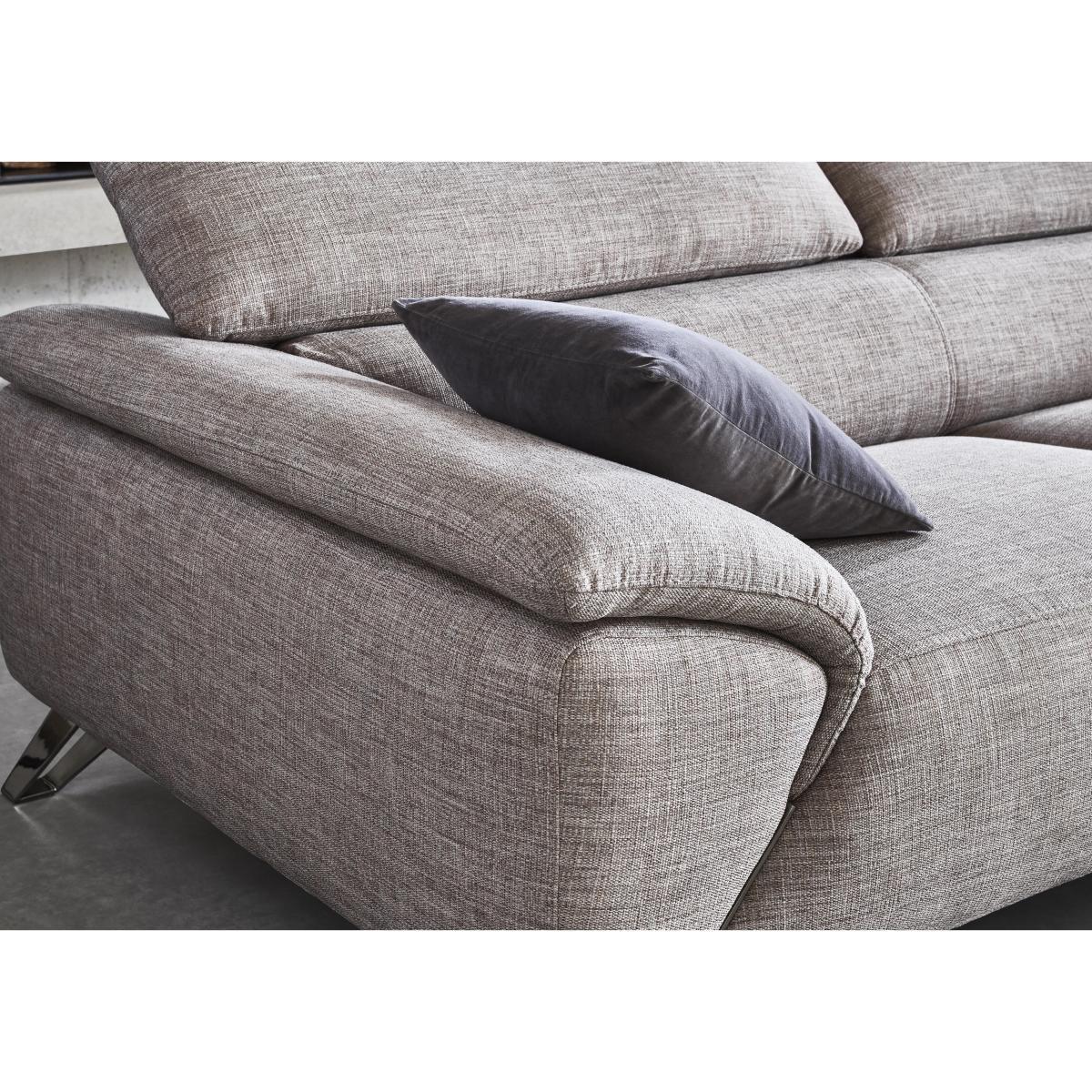 Nicoletti - Tesla Fabric Chaise Sofa - Beige – image 4