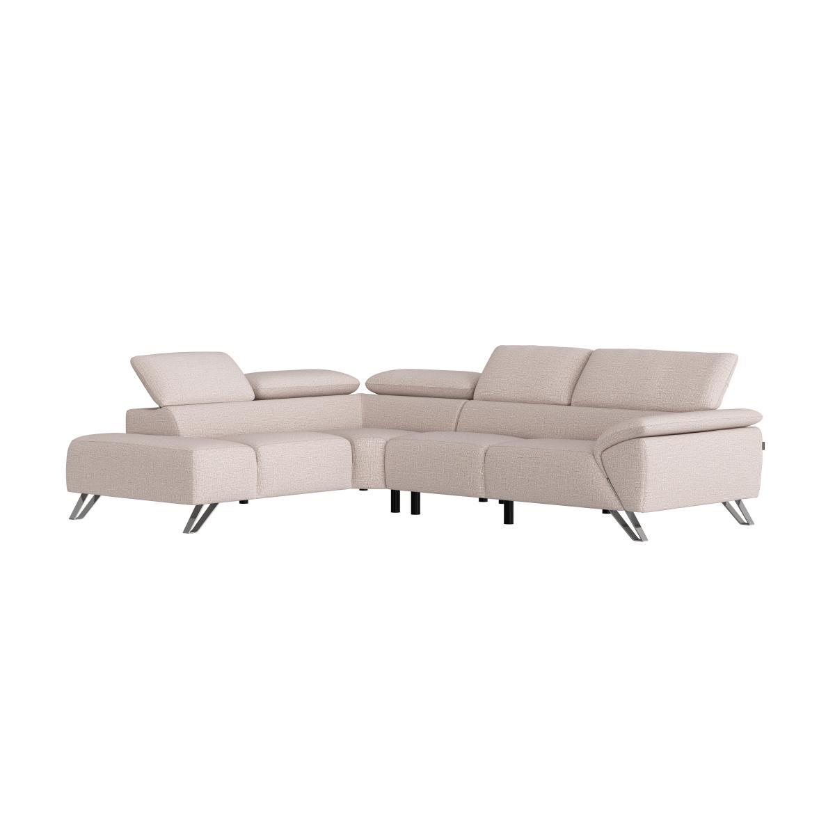 Nicoletti - Tesla Fabric Chaise Sofa - Beige – image 8