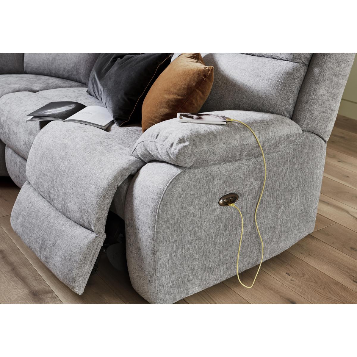 Moreno Fabric Corner Sofa - Frost – image 4