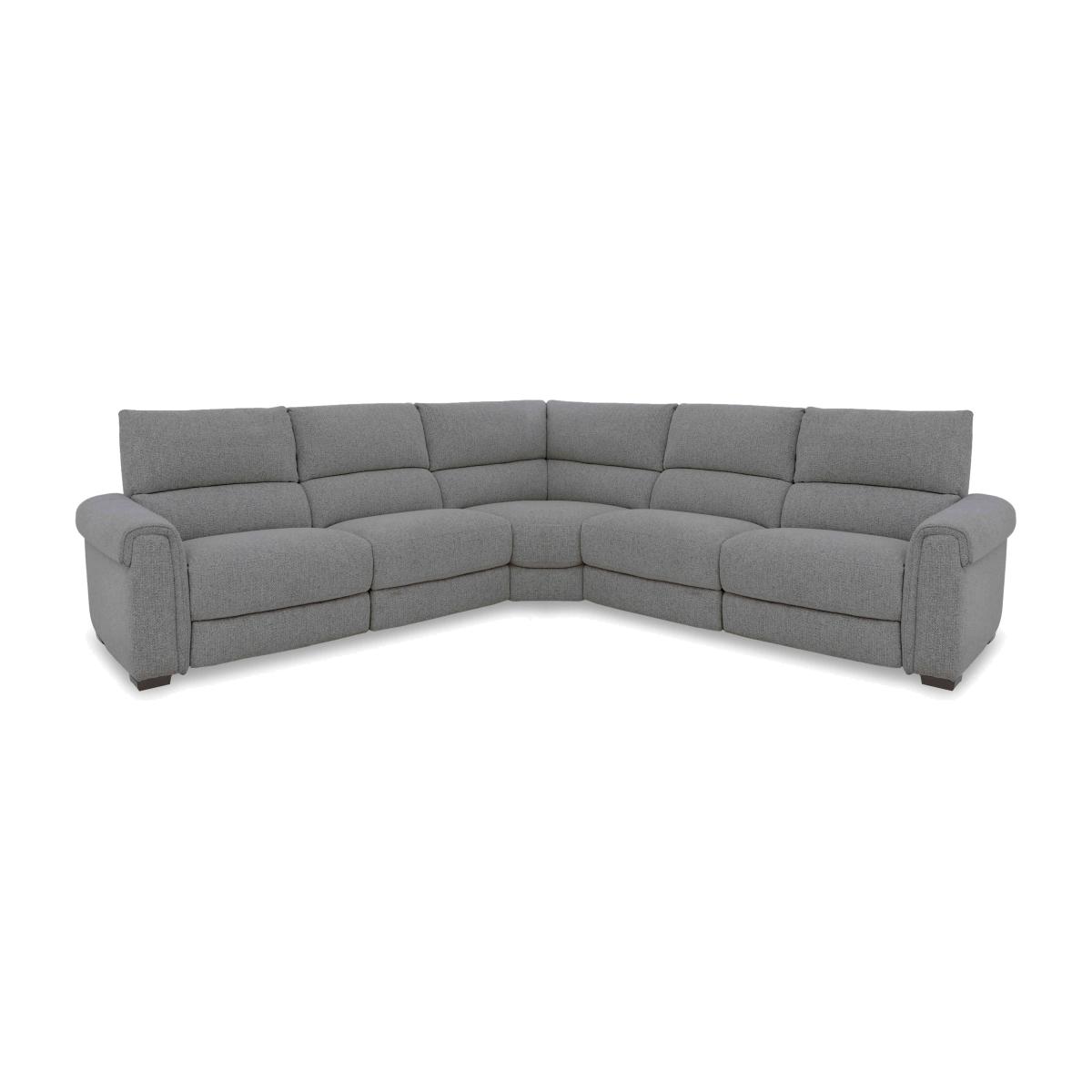 Nixon Fabric Large Left Hand Facing Corner Sofa with Power Recliner – image 1