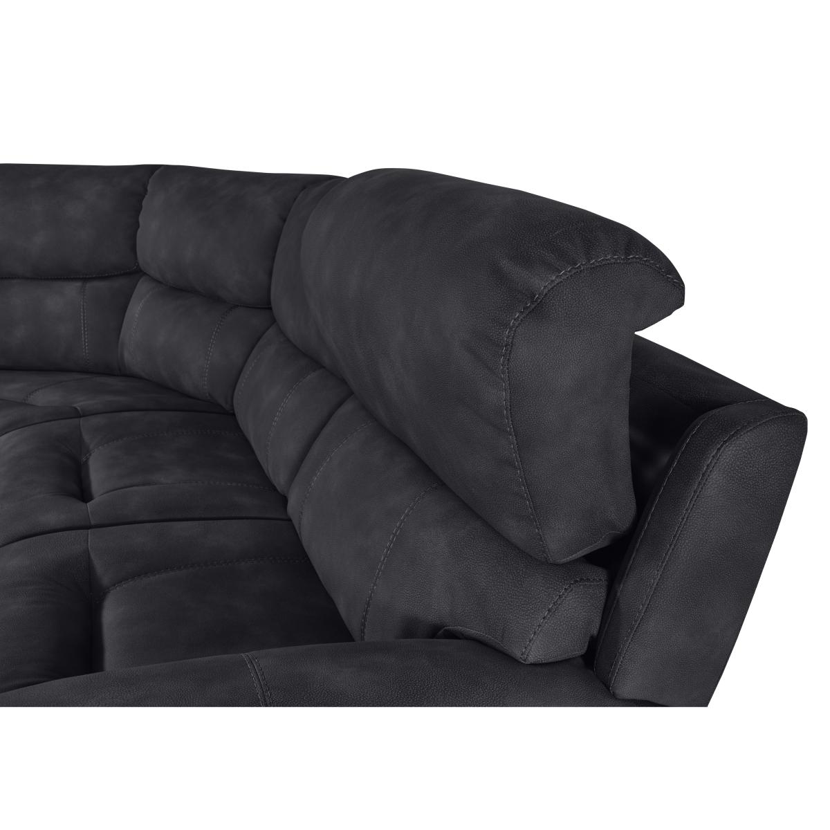 Link Fabric Large Power Recliner Corner Sofa with Power Headrests - R23 Blue – image 2