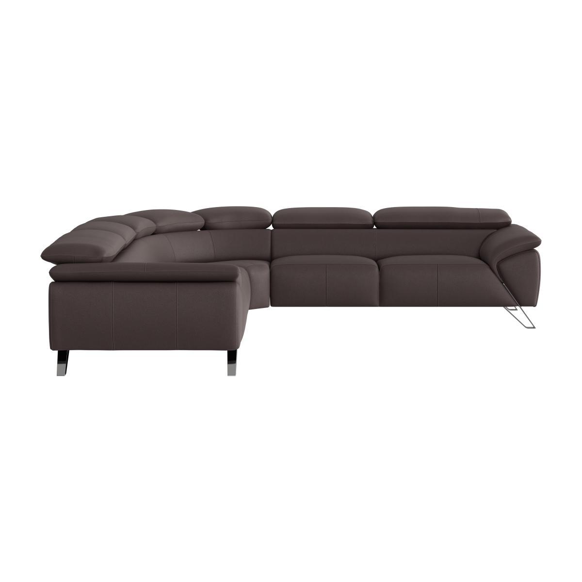 Nicoletti - Tesla Large Leather Corner Sofa - Black – image 1