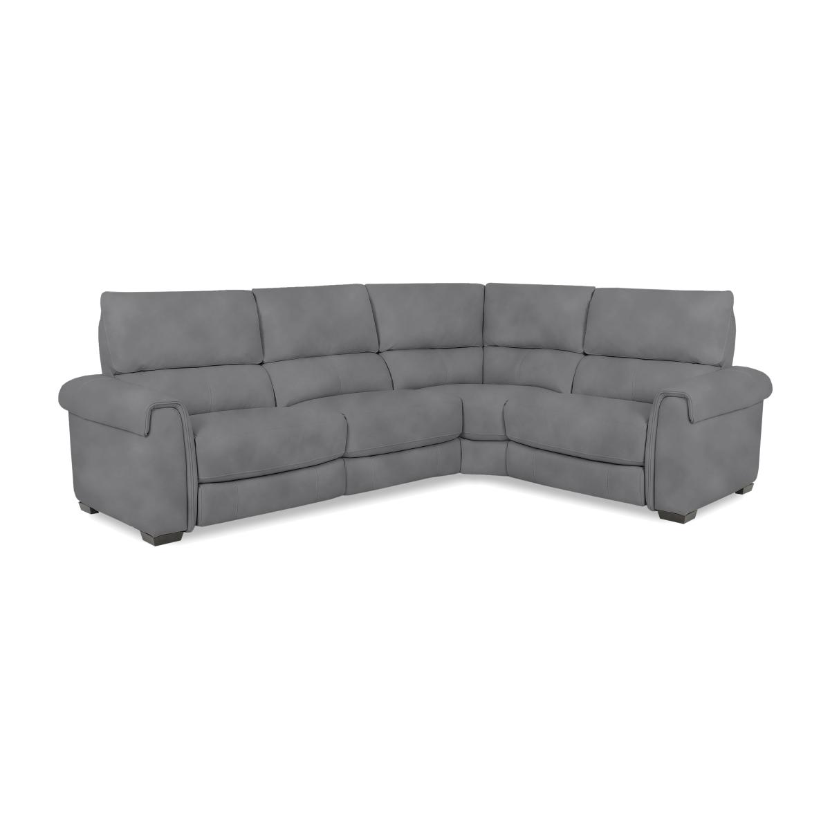 Nixon Fabric Right Hand Facing Corner Power Recliner Sofa - Dove – image 1