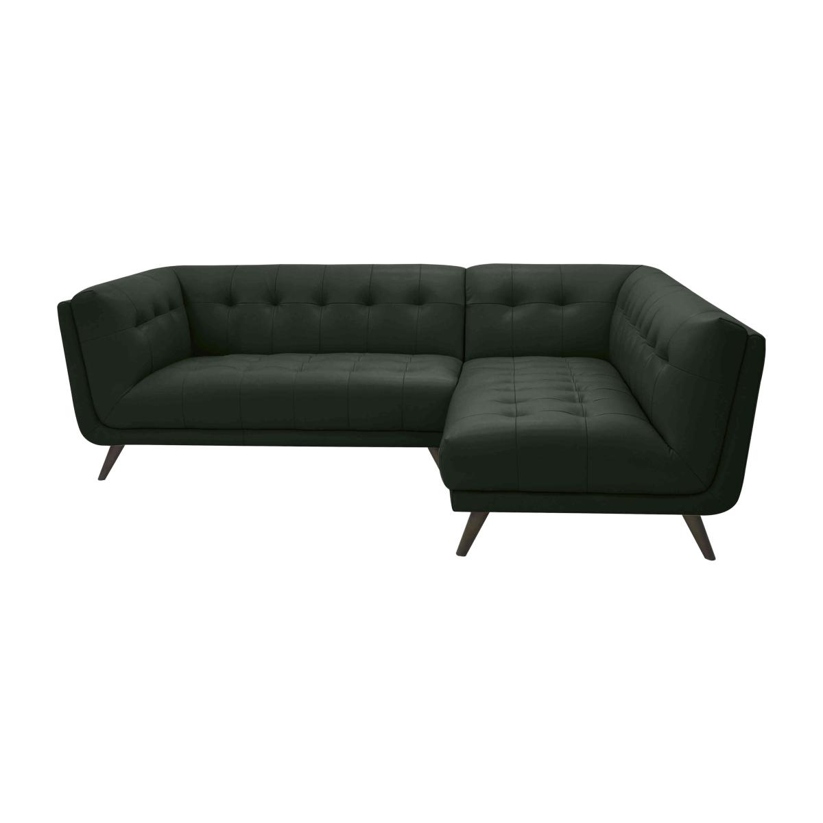 Rene Leather Chaise End Corner Sofa - Oslo Pine – image 1